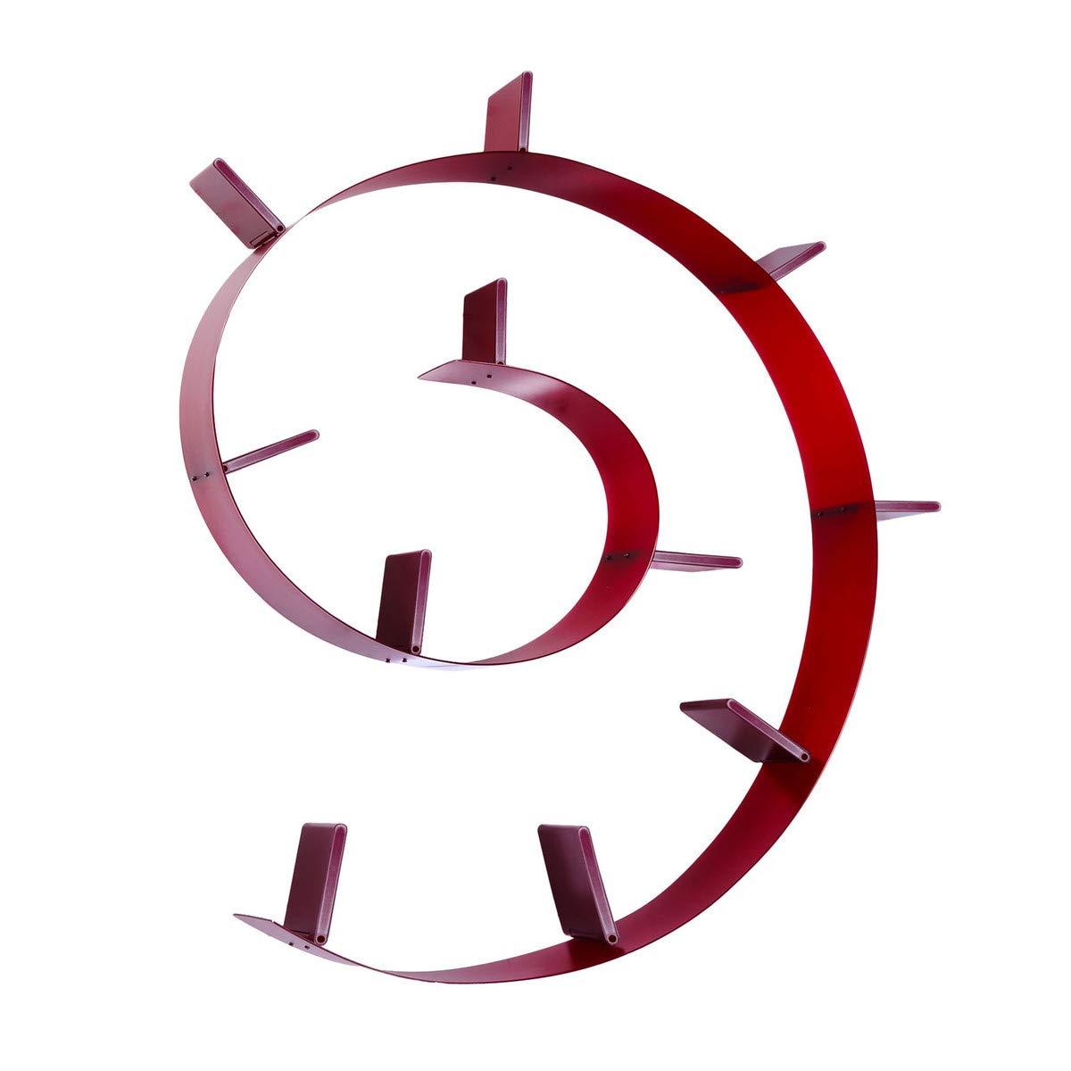 Kartell Kartell Bookworm Bookshelf by Ron Arad, Opaline Wine Red