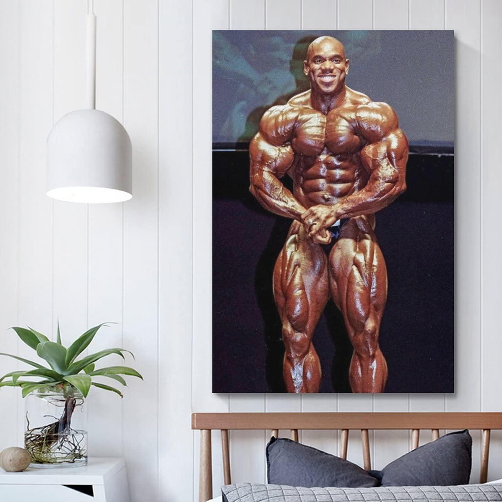 KJMN Flex Wheeler Bodybuilder Poster Poster for Room Aesthetic Posters & Prints on Canvas Wall Art Poster for Room 24x36inch(60x90cm)