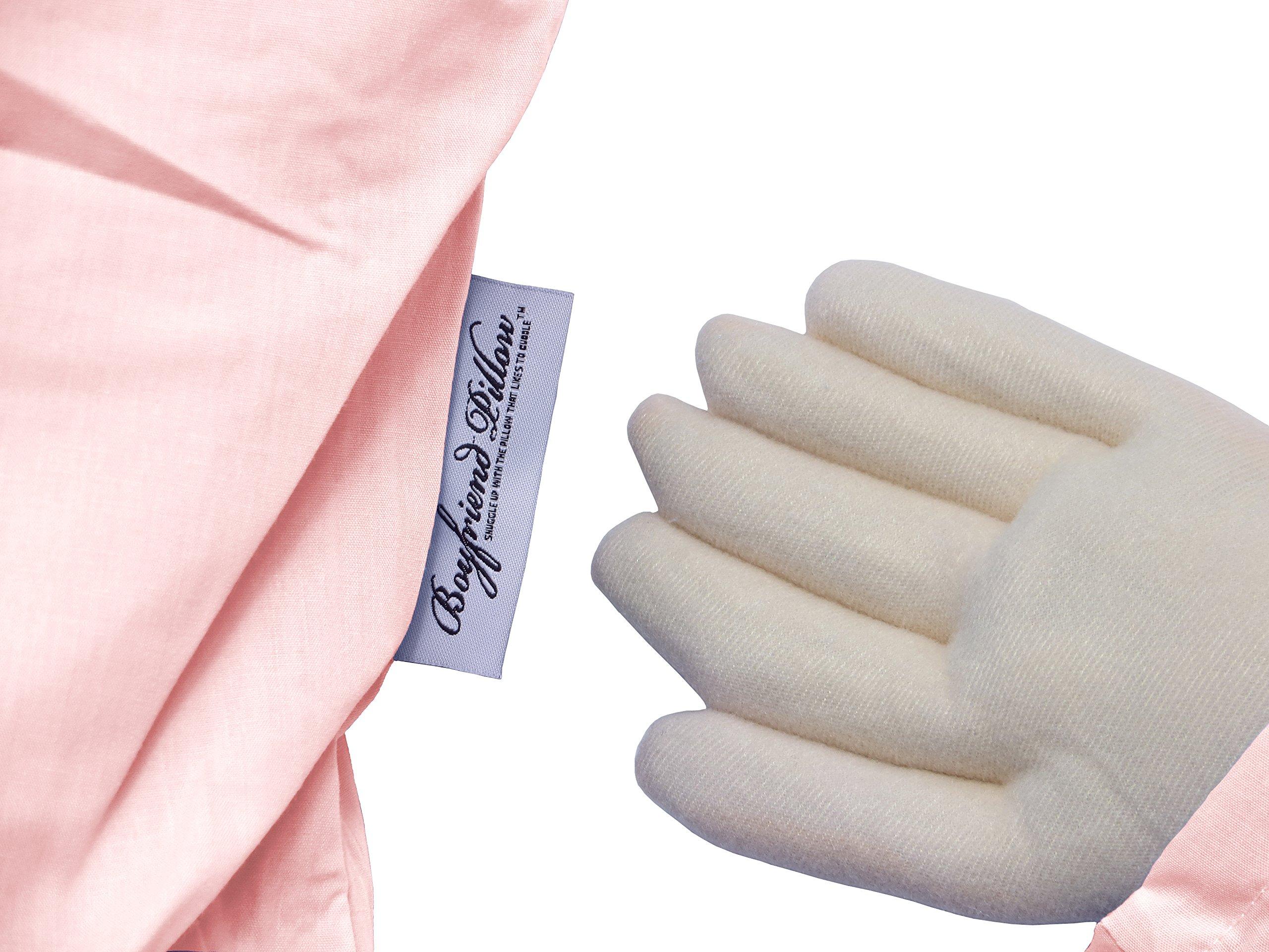 Boyfriend Pillow Boyfriend Pillow Cute and Fun Husband, Companion or Cuddle Buddy Body Pillow with Benefits Funny Unique Gag Gift Idea Body Pillow, Light Pink