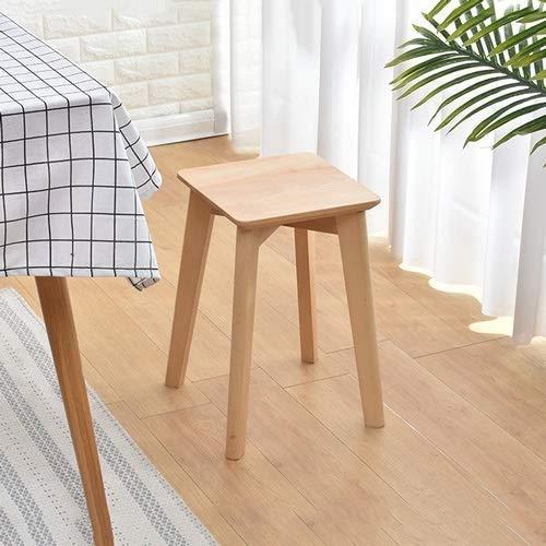 CF-Stools Barstool Breakfast Bar Stools Solid Wood Bar Stool, Bar Stool, High Stool, Dining Stool, Living Room, Square Stool, Makeup Stool, Seat Height 46cm Counter Stool