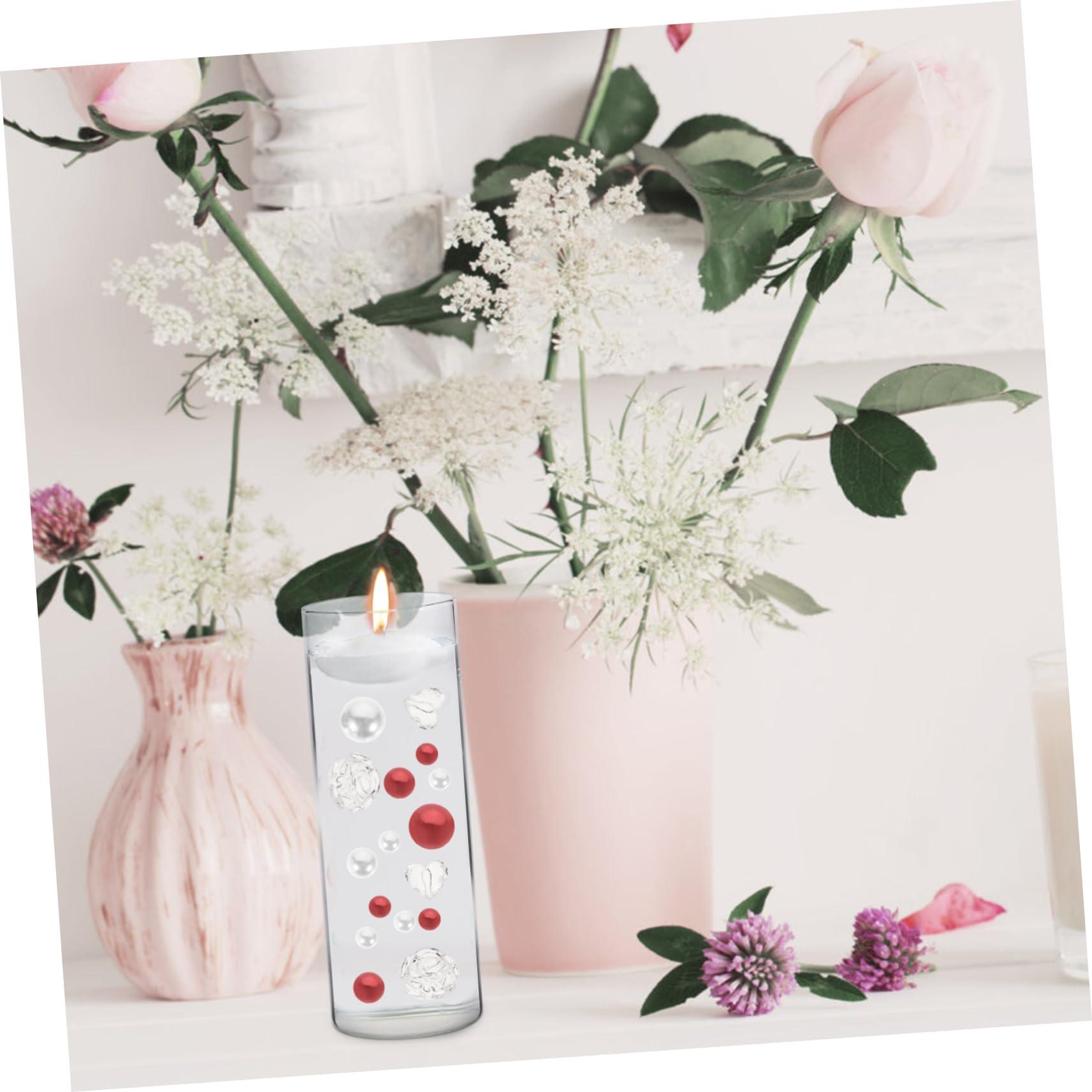 LIFKOME LIFKOME 4sets Unique Design Faux Pearls Vase Fillers Resilient Bead Ornaments for Decorative Vases 94pcs*4