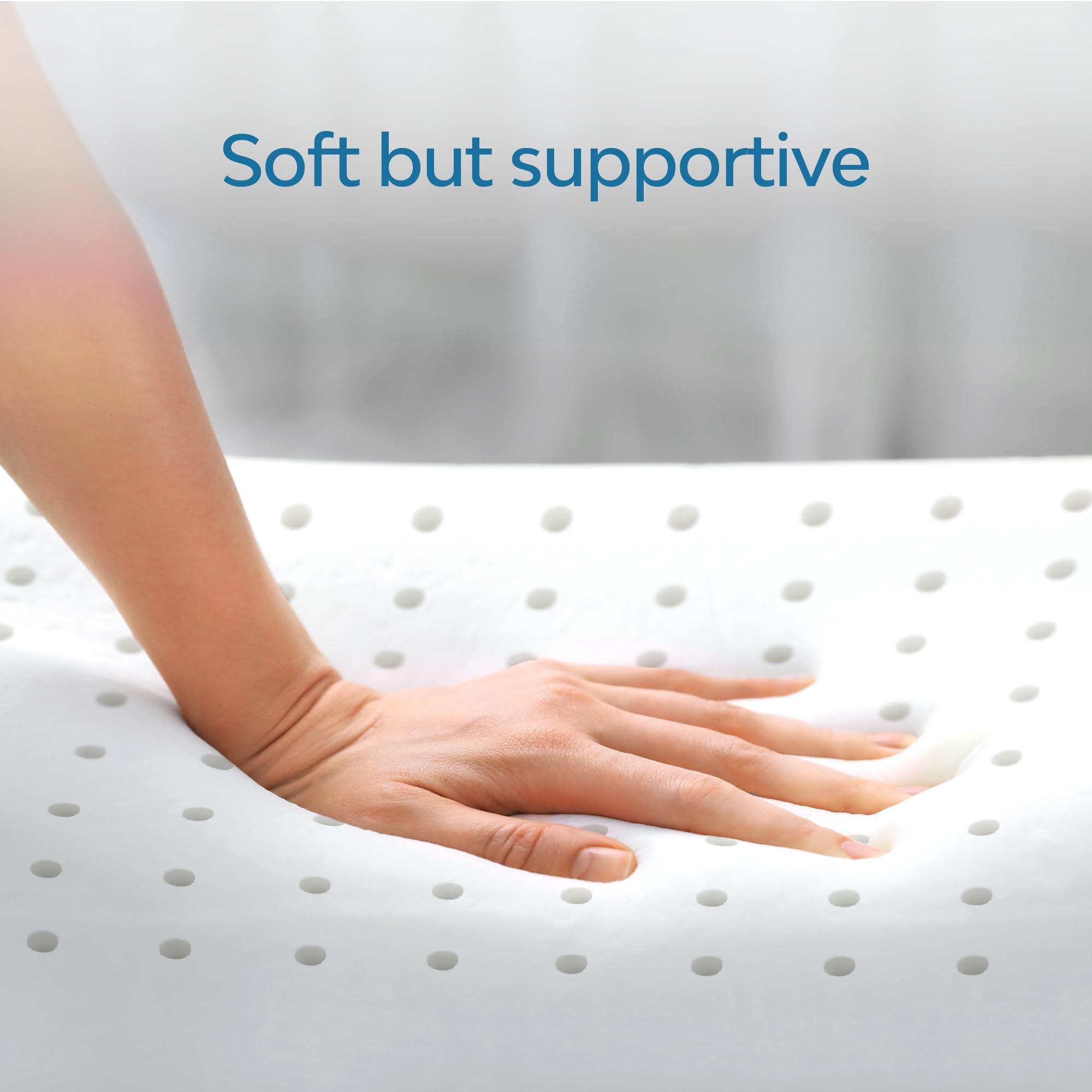 Mediflow Mediflow Water Pillow Memory Foam re-Invented with Waterbase Technology - Clinically Proven to Reduce Neck Pain & Improve Sleep Quality. (Two Pillows, Two Pillow Protectors)