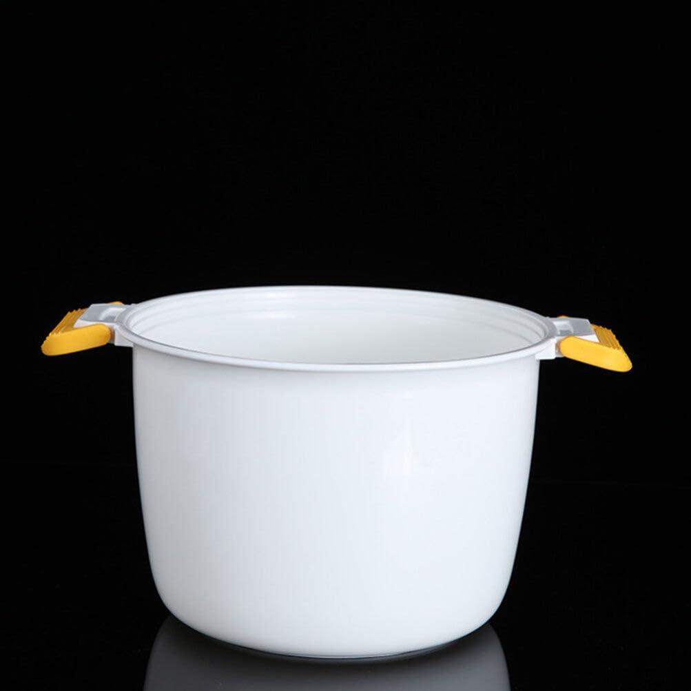 Cabilock Cabilock Microwave Steamer Pot Microwave Rice Cooker, Small Mini Steamer Rice Pasta Cooker Rice Maker Noodle Ramen Bowl Soup Bowl Storage Plate for Chicken Bacon Vegetables Heating Dish l