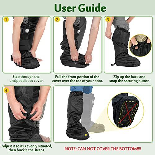 Mybow Walking Boot Cover for Broken Foot Injuries Medical Tall Walking Boot Cover Orthopedic Recovery Cast Cover Outdoor Rain Snow Winter Surgical Fracture Cast Cover Waterproof Protector for Women Men