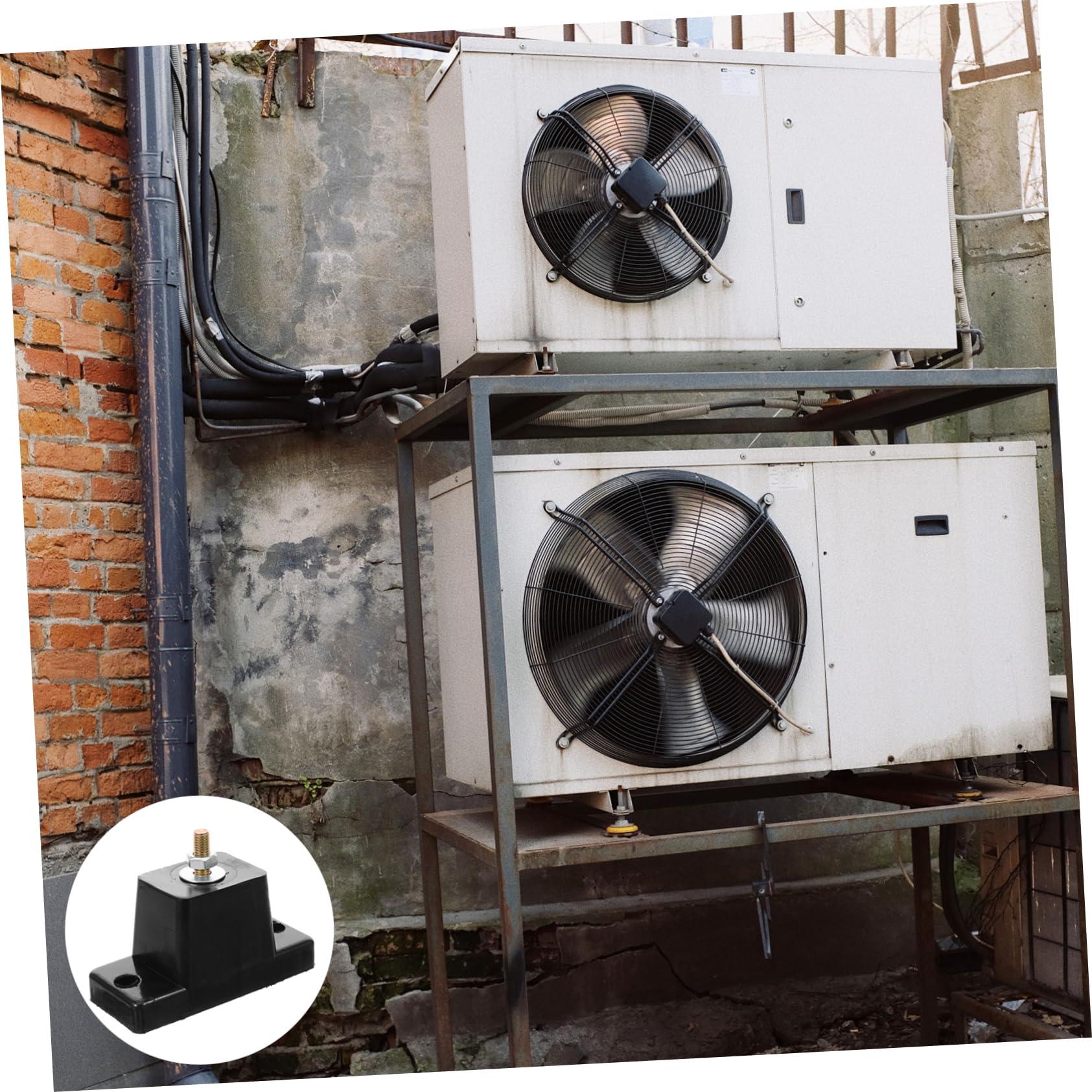 BUGUUYO BUGUUYO AC Outdoor Unit Bracket 4pcs Air Conditioner Pads Shock Absorbing Mat Noise Reduction Anti-Slip Bottom Quick Install Suitable for Central Air