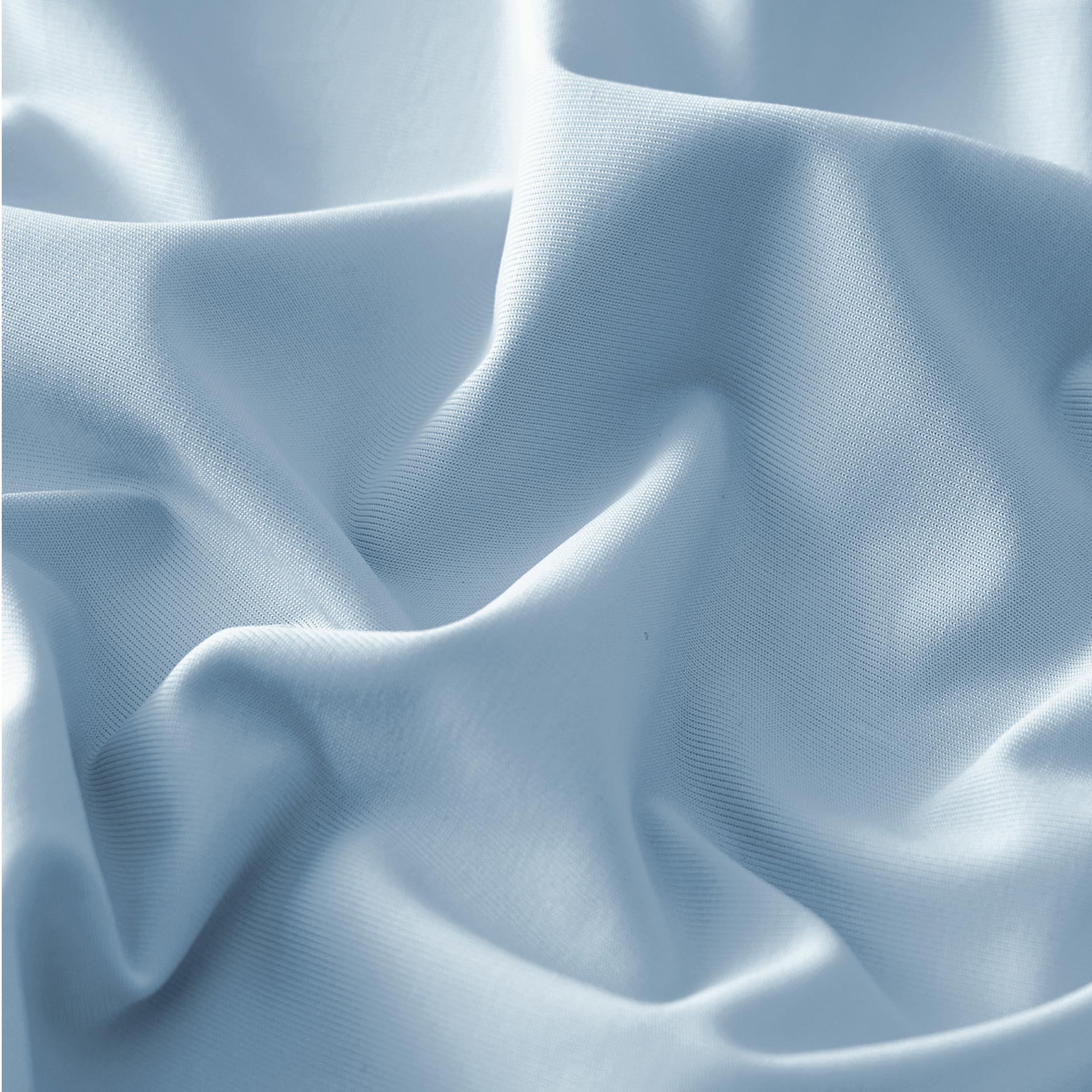 Bedsure Bedsure Cooling Pillow Cases Queen Size Set of 2, Cool Pillowcases for Hot Sleepers and Night Sweats, Silky Soft & Breathable Cold Pillow Covers with Hidden Zipper, Blue, 20x30 Inches