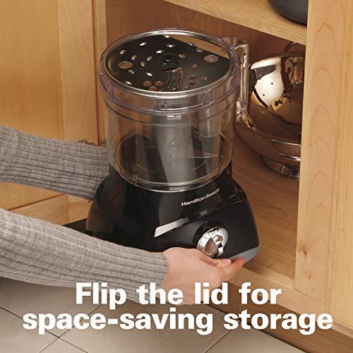 Hamilton Beach Hamilton Beach Food Processor & Vegetable Chopper for Slicing, Shredding, Mincing, and Puree, 8 Cup, Black