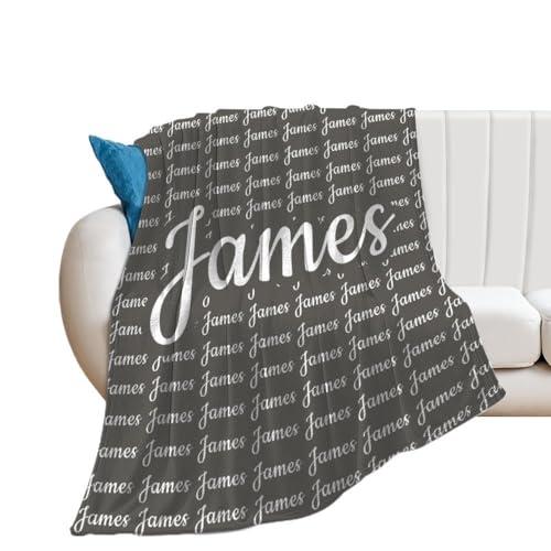 YUEISOA YUEISOA Personalized Name Blankets Customized Blanket with Name,Custom Name Blanket for Kids,Adults for Christmas Blanket Gifts Style 4 48\"x32\"