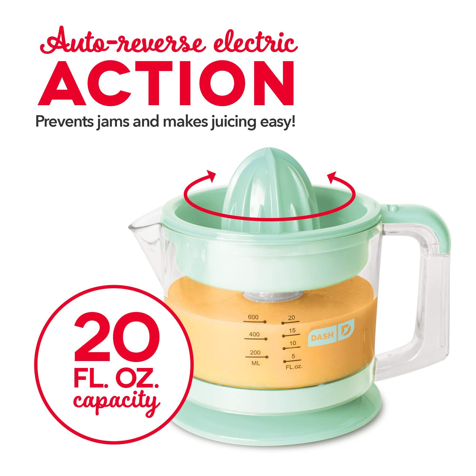 DASH DASH Citrus Juicer, Dual Citrus Cones, 20 fl. oz. Capacity, 25 Watts