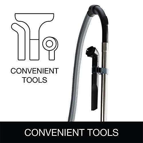 Sanitaire Sanitaire SC3700A Quiet Clean Canister Vacuum, Red/Black, 9.0 Amp, 11" Cleaning Path.