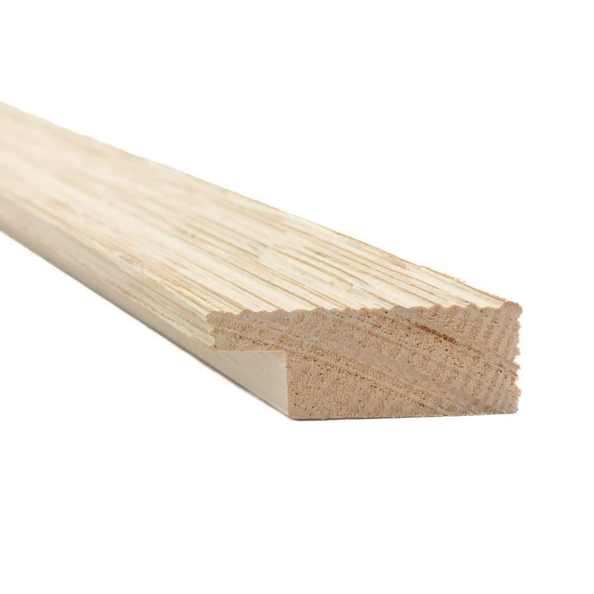 CustomPictureFrames.com 17x40 Frame Barnwood White Solid Wood Picture Frame Width 1.5 Inches | Interior Depth 0.5 Inches | Whitewashed Distressed Frame with UV Acrylic, Foam Board Backing & Hanging Hardware