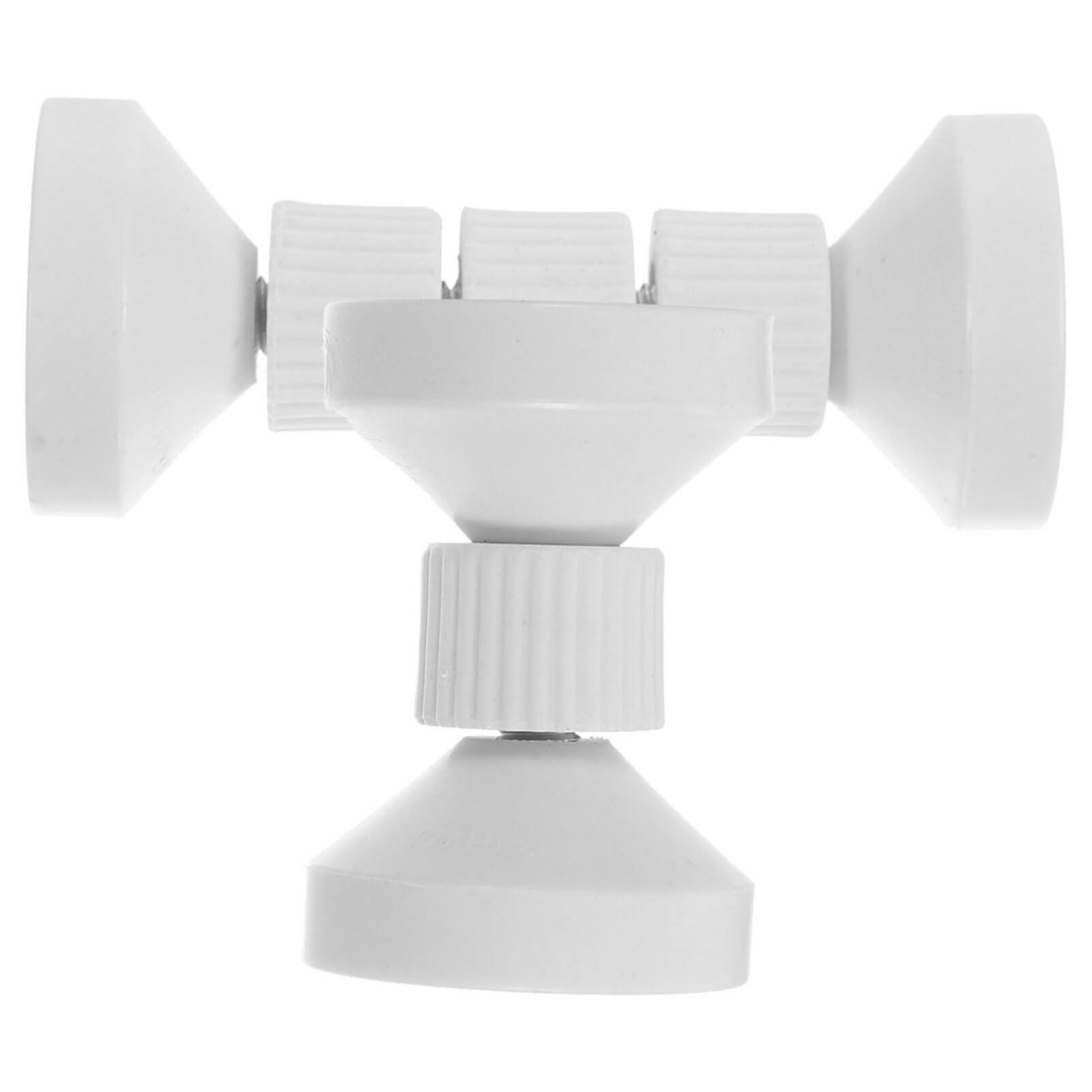 Homoyoyo Homoyoyo 2pcs Bed Frame Headboard Stoppers for Wall Headboard Stoppers for Bed Headboard Fixers Bed Anti Shake Tool Bed Stabilizer Bed Stoppers Bed Holder Cabinet Power Supply Abs White