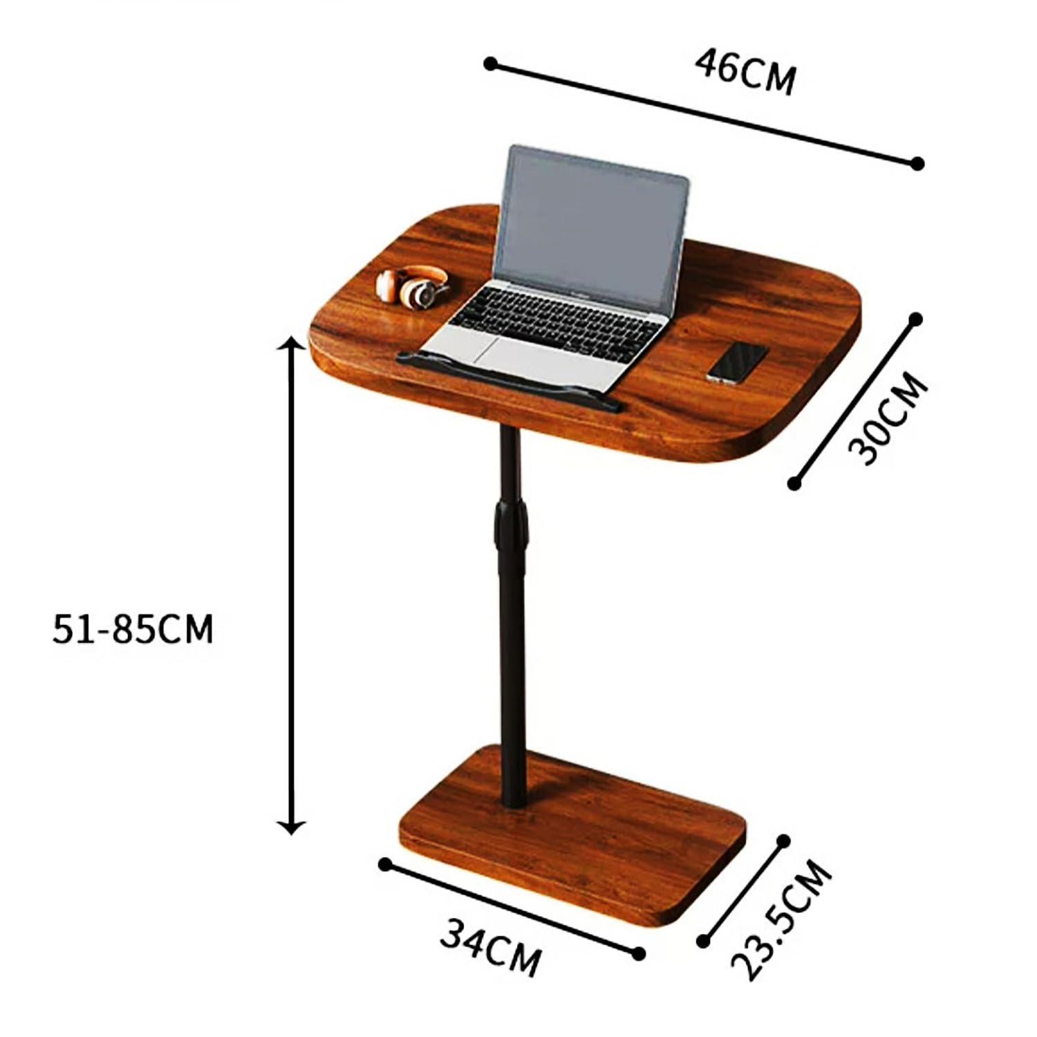 WTTTTW WTTTTW Portable TV Tray Table Adjustable TV Dinner Tray Tables w/Height & Tilt Angle, Folding TV Trays for Bed & Sofa, for Eating & Reading