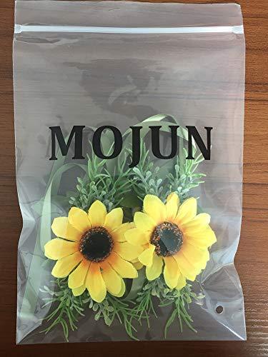 MOJUN MOJUN Bride Bridesmaid Wedding Flower Corsage Wrist Flower Simulation Sunflower, Pack of 2