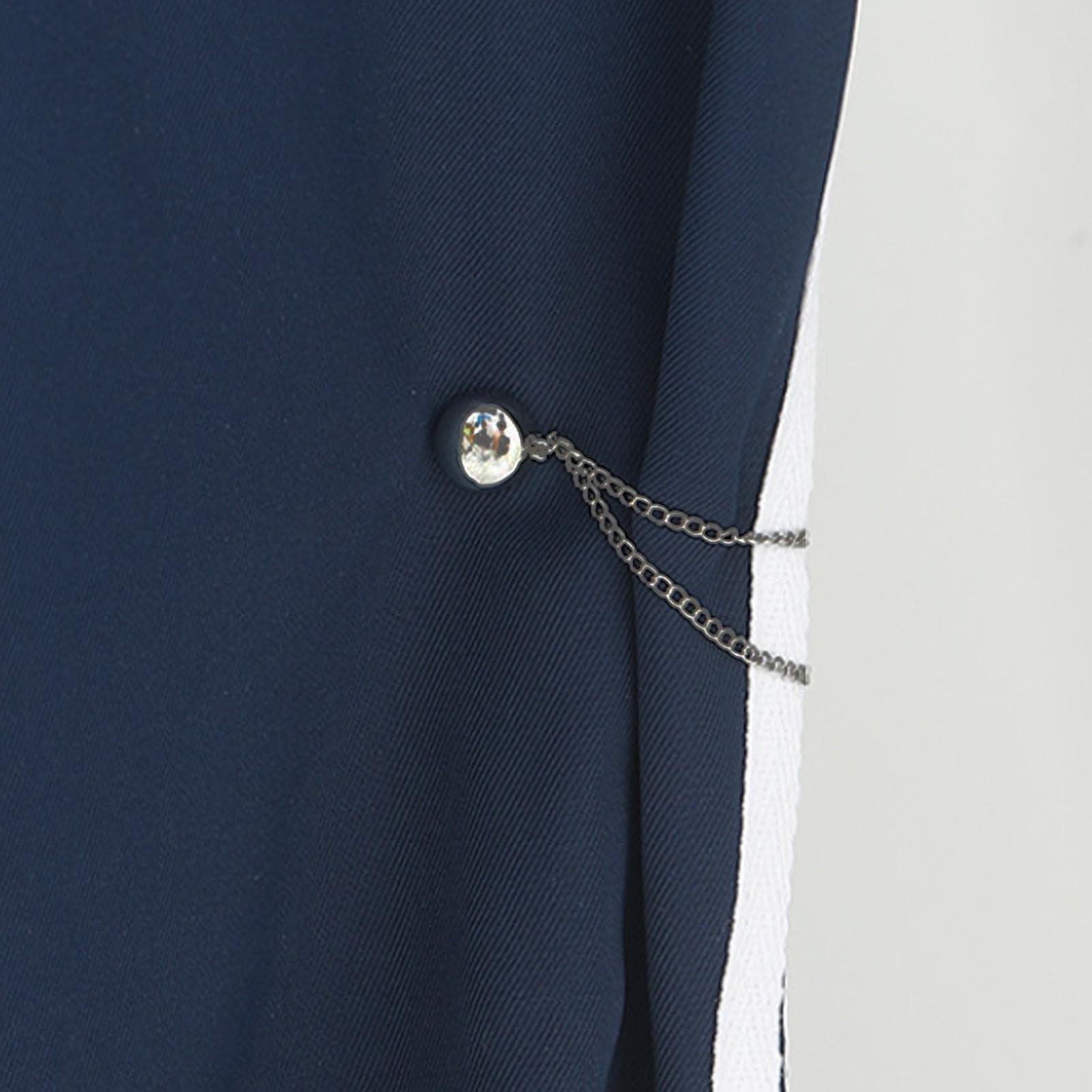 glylo Multi-Function Magnetic Clothing Clips, 4 Pack Hijab Magnets with Chain, Clothing Cinch Clips, T-Shirt Clips, Magnetic Shirt Accessories, for Cardigans, Skirts and Dresses