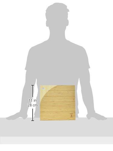 Simply Bamboo Simply Bamboo CBM111 Maui Bamboo Cutting Board for Kitchen | Chopping Board | Carving Vegetables, Fruits, Meat - 11'' x 11" x 0.75"