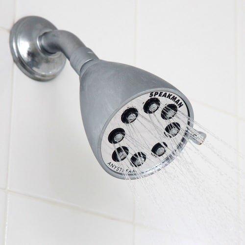 Speakman Speakman S-2251-BN Signature Icon Anystream High Pressure Adjustable Solid Brass Shower Head, Brushed Nickel