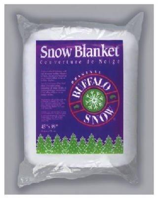 BUFFALO BATT & FELT BUFFALO BATT & FELT CB1166 Snow Blanket for Christmas Decoration, 45 by 99-Inch, White