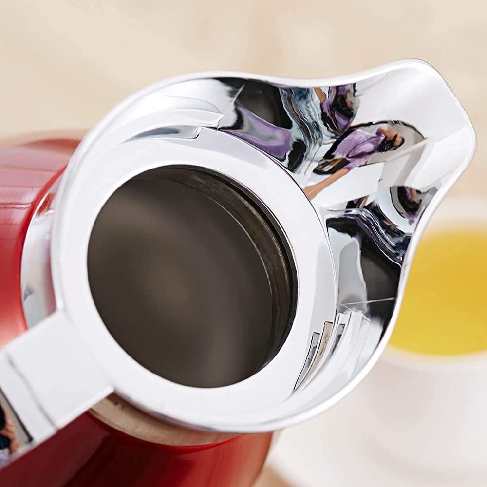 VIXPET Stainless Steel Coffee Carafe, 1.8L Thermal Carafe Coffee jug Vacuum Insulated Double Wall Thermal Coffee Carafe -Red