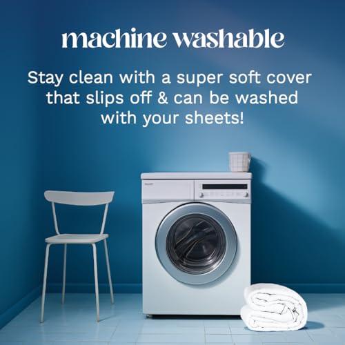 ViscoSoft ViscoSoft 4 Inch Pillow Top Memory Foam Mattress Topper Twin XL - Cooling CertiPur-US Certified - Extra Long Hybrid Lux Dual Layer Mattress Pad - Perfect for College Dorms