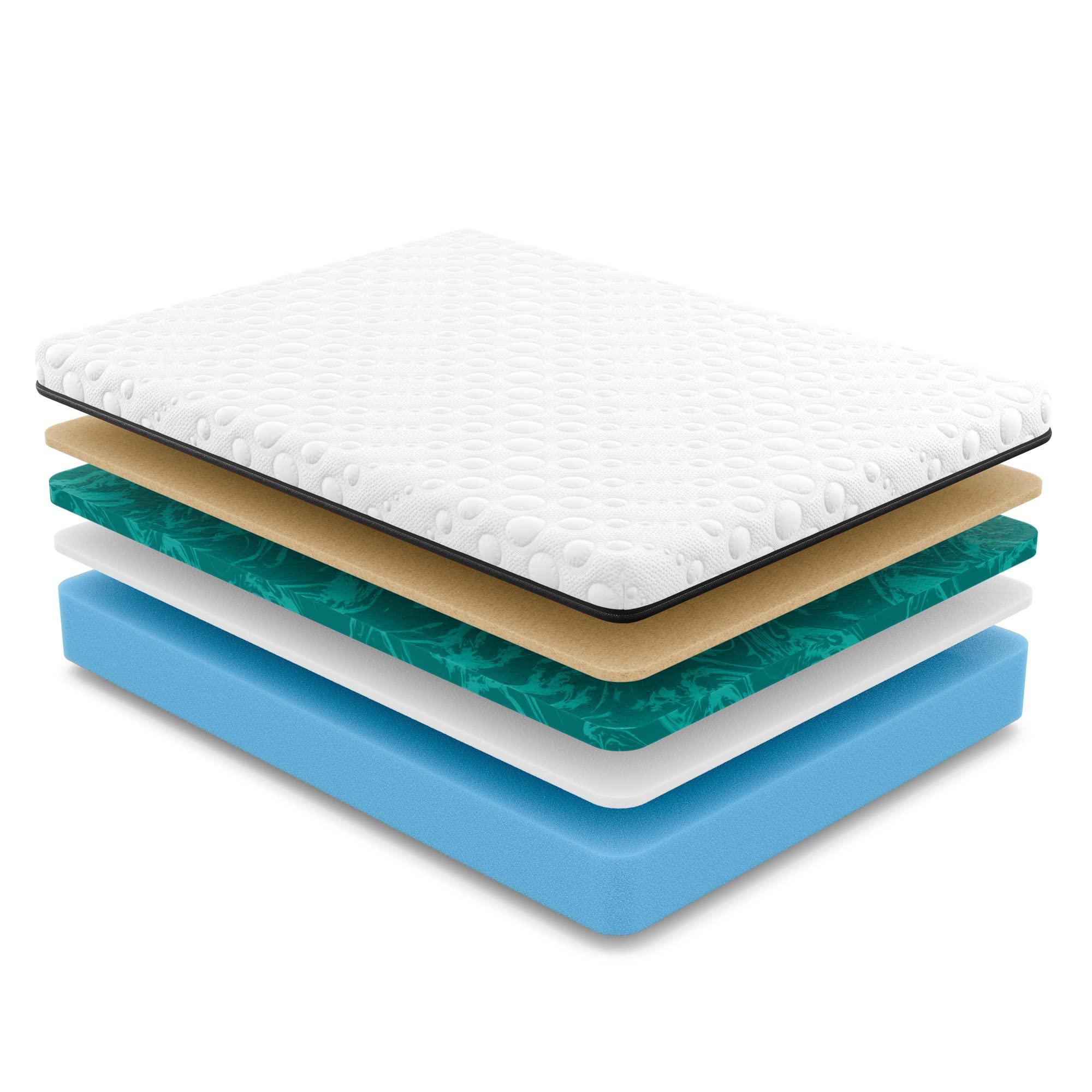 YOGASLEEP Yogabed Cool Gel Memory Foam Mattress With CertiPUR Certified Foam Core for Support, Copper Regulates Temperature & Open-Cell Foam Technology Allows Airflow & Shifts Heat Away From The Body: Twin XL
