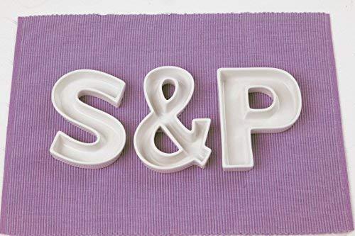 Ivy Lane Design Ivy Lane Design Ceramic Love Letter Dish, Letter S, White