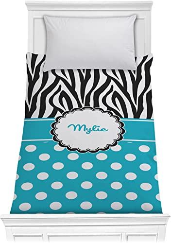 RNK Shops RNK Shops Dots & Zebra Comforter - Twin XL (Personalized)