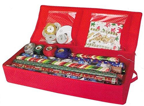 Nantucket Home 40" Canvas Christmas Wrapping Paper Organizer Bag by Nantucket