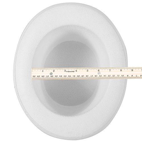 Funny Party Hats Funny Party Hats Felt Top Hats - 2 Pack - 1 Black & 1 White Top Hat Costume Hats