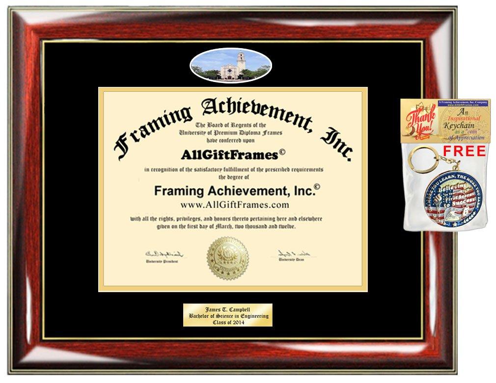 AllGiftFrames Diploma Frame University of San Diego USD Graduation Gift Idea Engraved Picture Frames Engraving Degree Certificate Holder Graduate Him Her Nursing Business Engineering Education School
