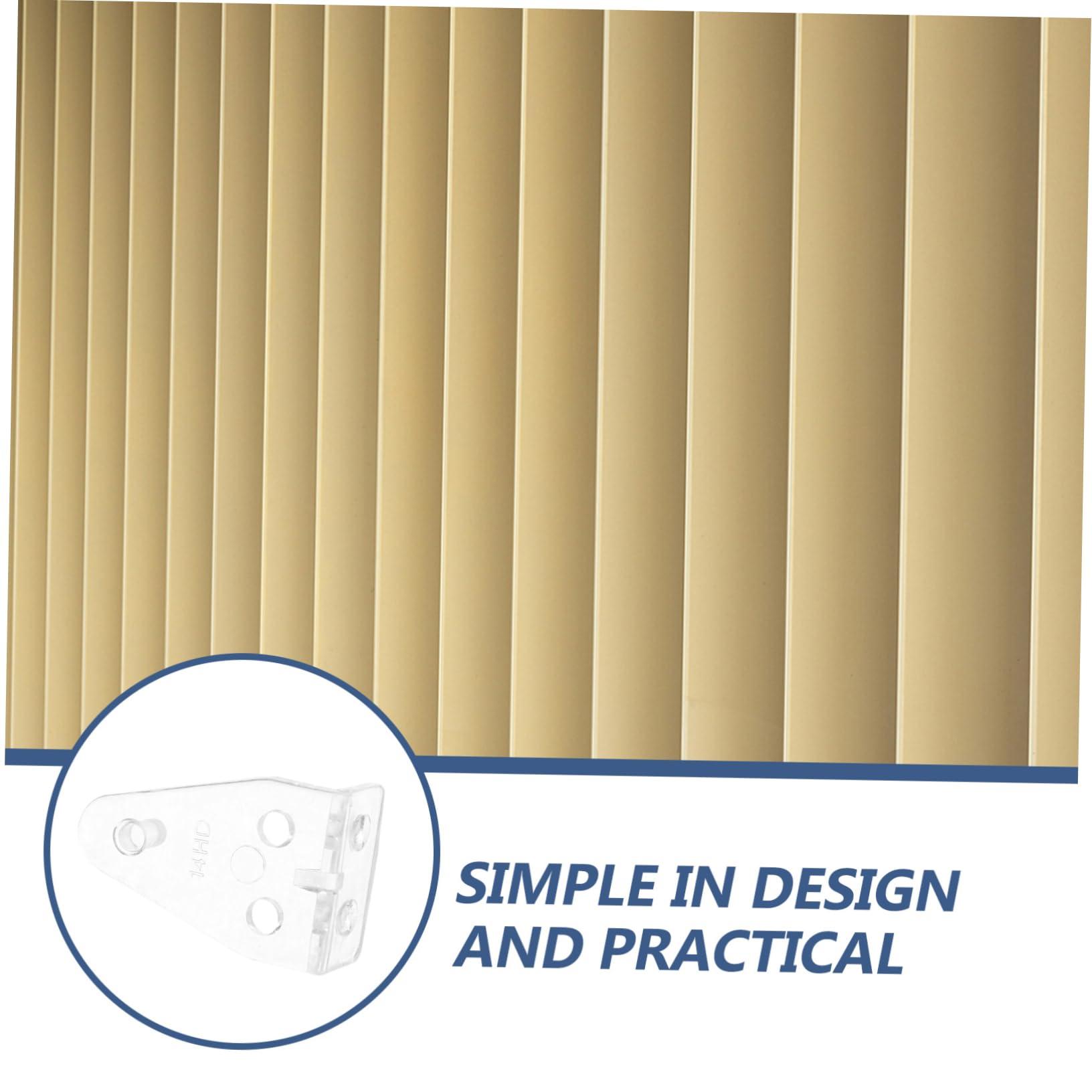 DECHOUS 120 Pcs Blind Hook Blind Brackets Replacements Blind Holder Blind Hold Down Parts Clear Plastic Blinds Hooks Blinds Holder Curtain Parts Venetian Blind Fixing Hooks Curtain Hooks