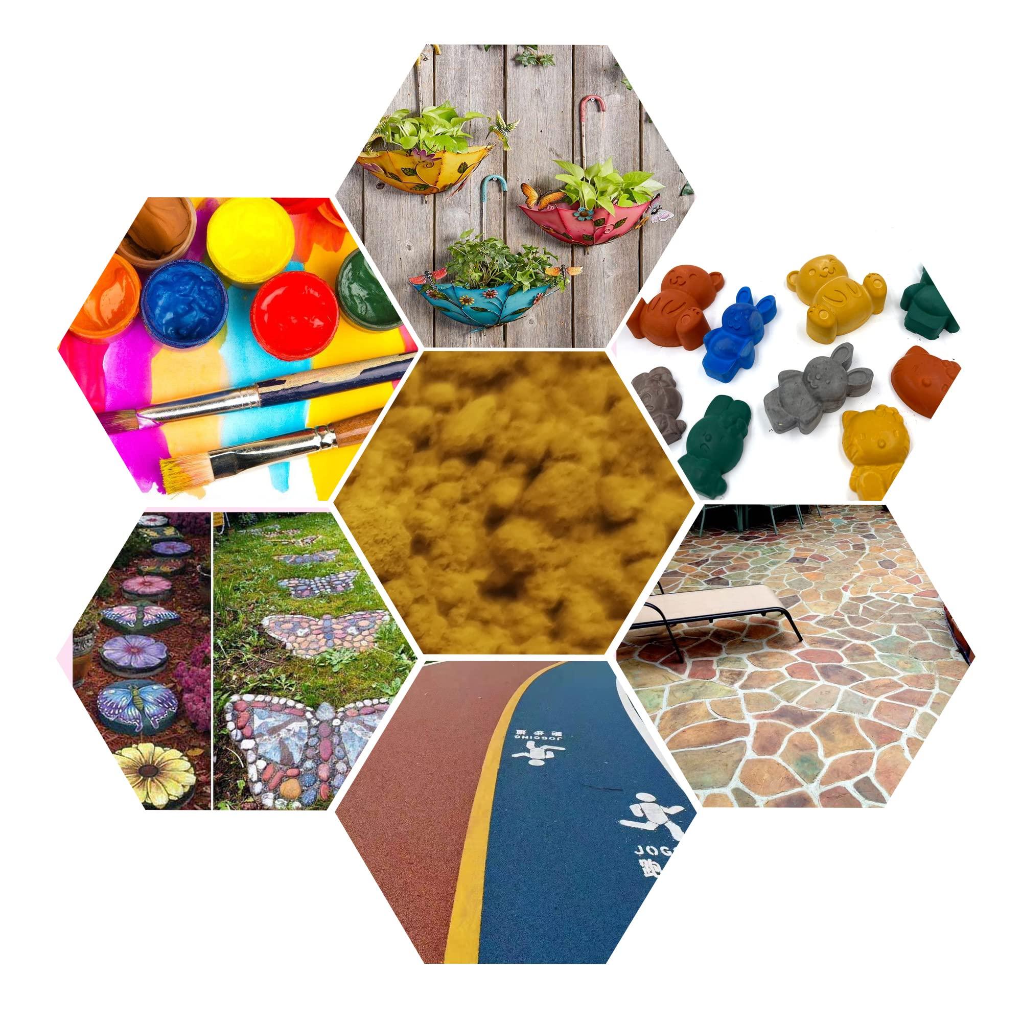 LHCZXJZMY Iron Oxide Powder,Concrete pigments-Cement dye Color Powder Pigment Mix in Concrete,Cement,Paint, Plaster