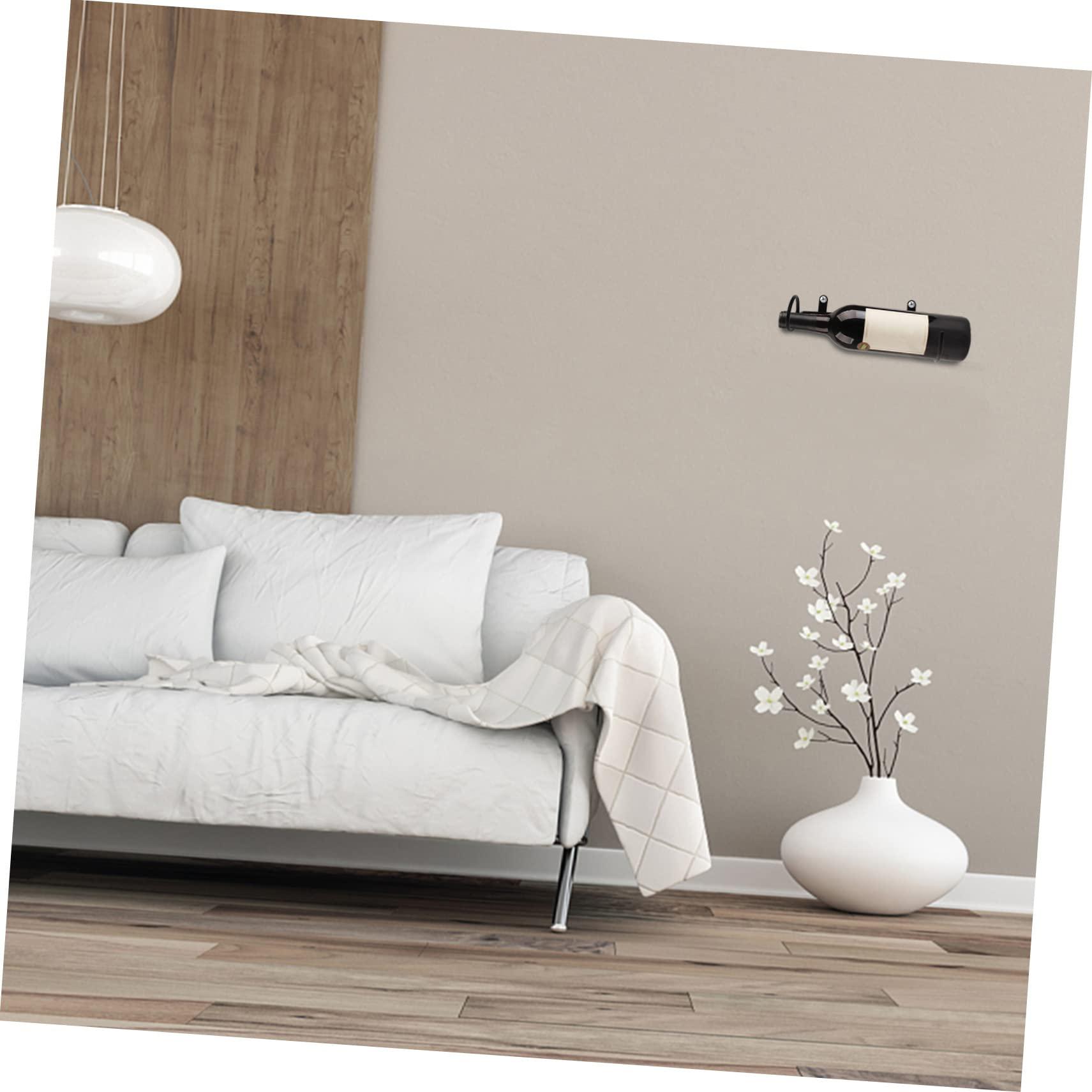 MAGICLULU MAGICLULU Iron Wine Bottle Holder Wall-Mounted Rack Wine Decanter Hanger Decorative Wine Display Elegant Home Accessory