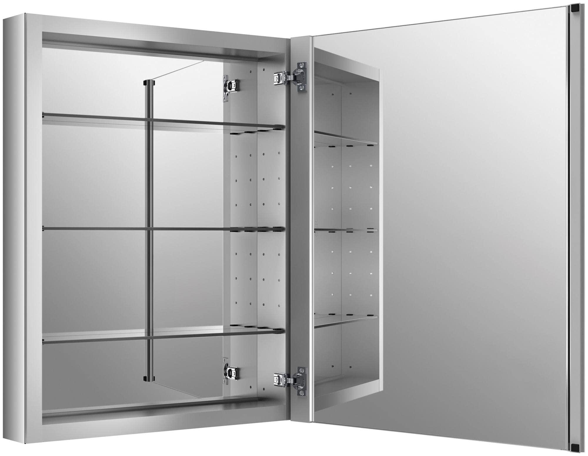 Kohler KOHLER Verdera 24 in. W x 30 in. H Recessed Medicine Cabinet in Anodized Aluminum