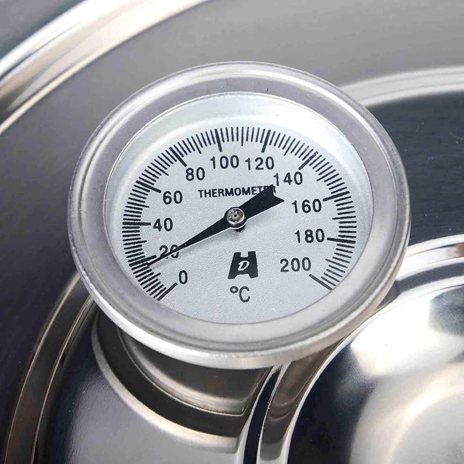 HKMA Water Distiller, Stainless Steel Still Wine Making Boiler Home Kit with Thermometer,12l/3gal