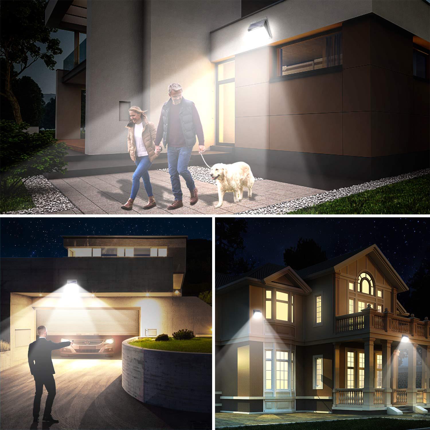 URPOWER URPOWER Solar Lights Outdoor, 40 LED Motion Sensor Security Lights Solar Flood Lights Waterproof Solar Powered Outdoor Lights for Backyard, Fence, Deck, Patio, Garage (4 Pack)