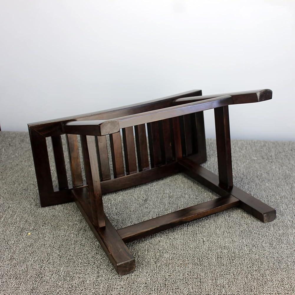 MegLob MegLob Blackwood Shower Stool, 39*17*29Cm, Solid Wood Shower Benches for inside Shower, Small Bathroom Shower Bench Stool, Ergonomic Shower Stool with Curved Seat Surface, Multifunctional Wood Stool