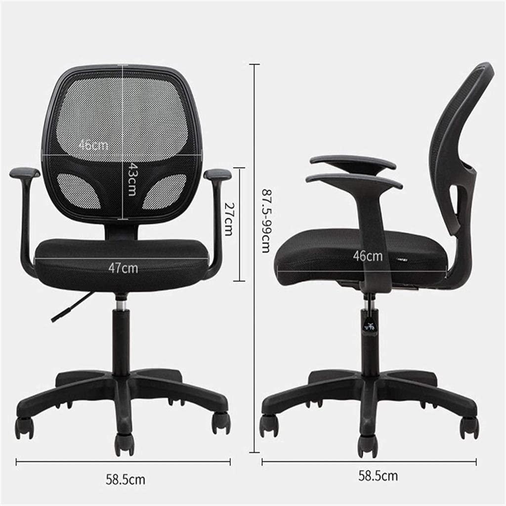 FLBT FLBT Office Chair Office Desk and Chair Computer Chair Boss Chair Ergonomic Backrest Recliner Work Chair Rotating Game Chair Chair (Color : Black, Size : One Size) Needed