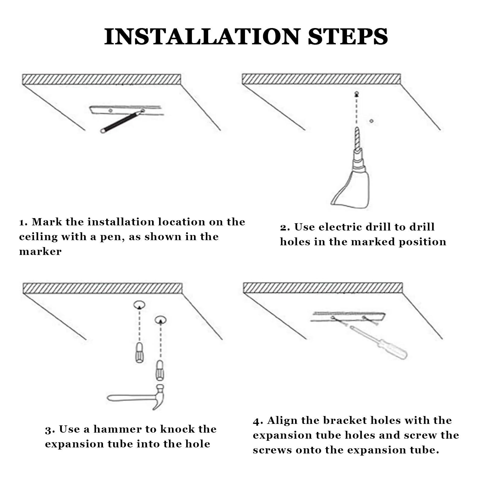 Yopappol Yopappol Ceiling-Mount Shelf, Hanging Wine Bottle Holder Plant Stand Decorative Display Storage Rack, Metal Floating Shelves for Restaurant, Kitchen, Bar - Easy to Install (Size : 60x30x80cm)