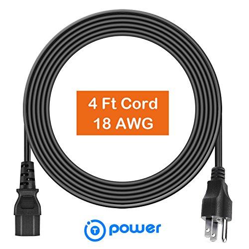 T POWER T POWER 4 FT Long 3 Prong AC Power Cord for Instant Pot Pressure Cookers, Rice Cookers, Soy Milk Makers, and Other Kitchen Appliances Power Cord Model PC-WAL1 3pin