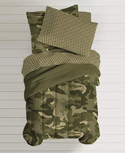 dream FACTORY Dream Factory Boys Army Green Desert Camo Comforter Set, Multi, Full