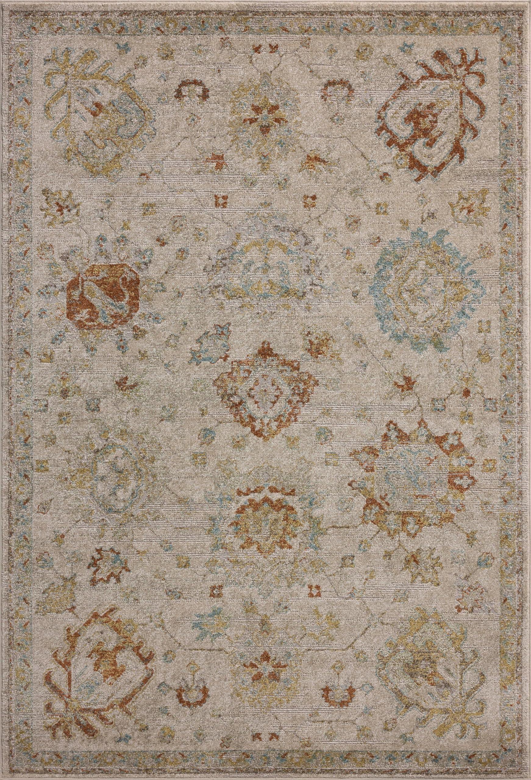 Loloi Loloi Magnolia Home by Joanna Gaines Mona Collection MOA-02 Oatmeal/Multi 7'-6" x 10' Area Rug