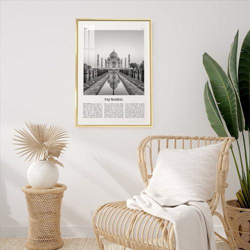 YXHYYDP Taj Mahal Print Black And White, Taj Mahal Wall Art, Taj Mahal Poster, Taj Mahal Photo, Taj Mahal Wall Dcor, Taj Mahal Map, India Canvas Art Poster And Wall Art Picture Print Modern Family Bedroom De