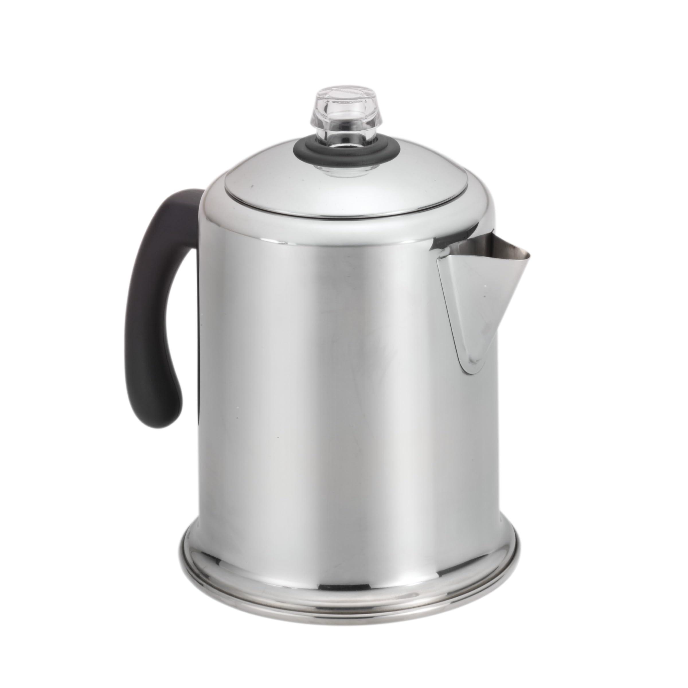Farberware Farberware 50124 Classic Yosemite Stainless Steel Coffee Percolator - 8 Cup, Silver,Stovetop