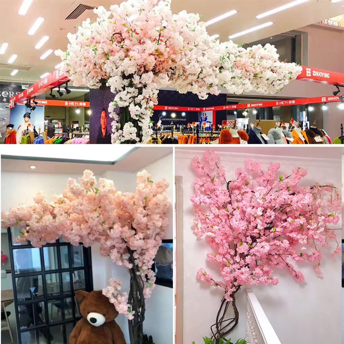 XOOFMASS XOOFMASS 10FT Cherry Blossom Tree for Wedding - Artificial Fake Sakura Cherry Blossom Trees Decor, Japanese Cherry Blossom Decor for Office Bedroom Party DIY Decor Wedding Indoor Outdoor,Champagne