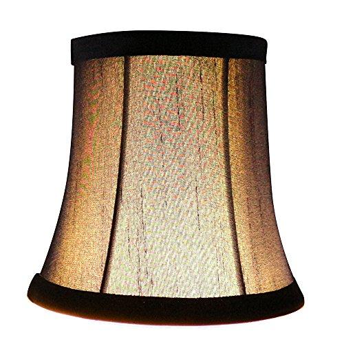 MERIVILLE Meriville Set of 6 Blue Faux Silk Clip On Chandelier Lamp Shades, 3.5-inch by 5-inch by 4.75-inch