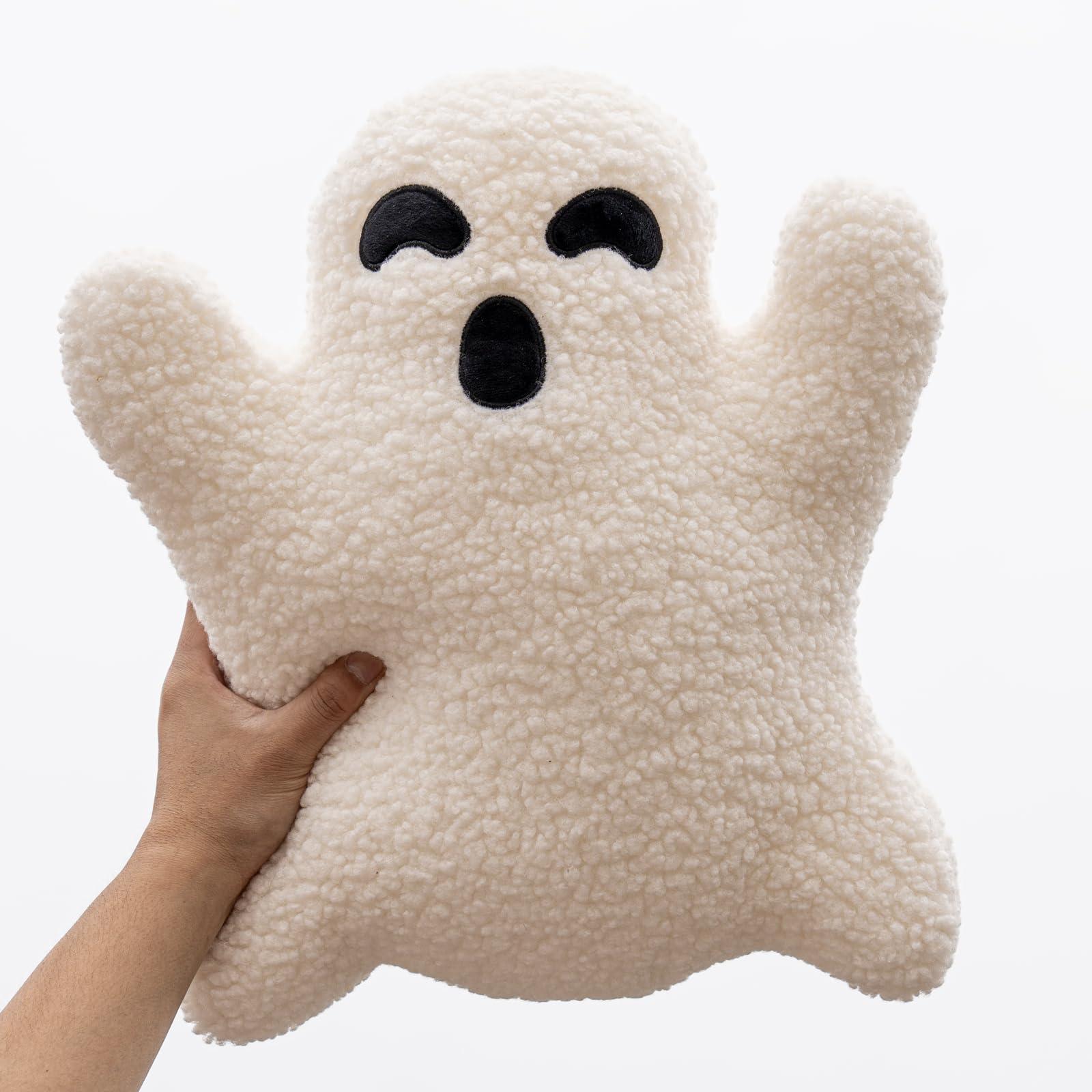 Yopcuvi Yopcuvi Ghost Pillow, Halloween Bedding, Ghost-Shaped Pillow, Ghost Throw Pillow, Halloween Ghost Pillow (15.7 inches)