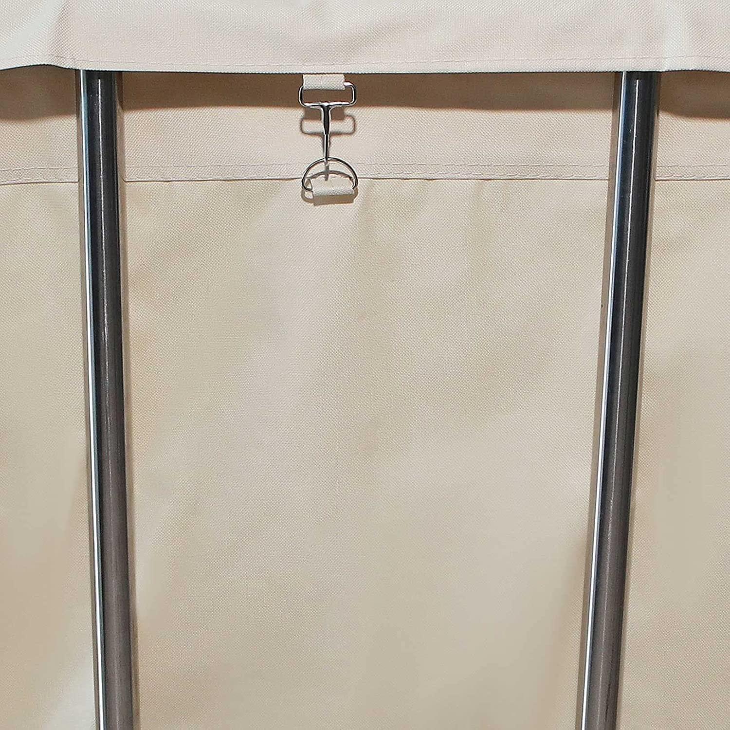 Graywlof Large Laundry Cart,11.35 Bushel Sturdy Commercial Large Stainless Steel Laundry Basket with Wheels, Heavy Duty Rolling Laundry Hampers for Large Family260 Lbs Load