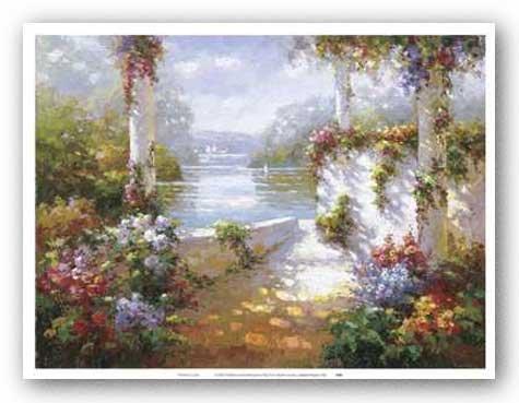 New York Graphics Lakeside Pergola by Elan 11.5"x15.5" Art Print Poster