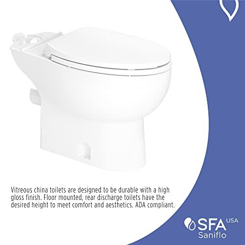 SANIFLO SANIFLO Elongated Toilet Bowl - Soft Close - Residential - White